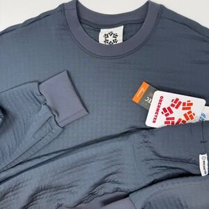 Obermeyer Mens M Explorer Tech Pullover Sweatshirt Blue Nights Size Small NEW